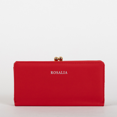 Classic red large women's wallet - Accessories
