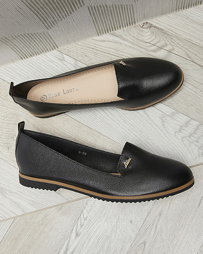 Черные женские мокасины Riorica- Footwear