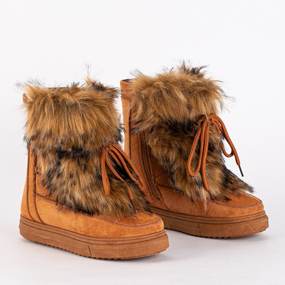 Women's camel snow boots Cerika - Footwear