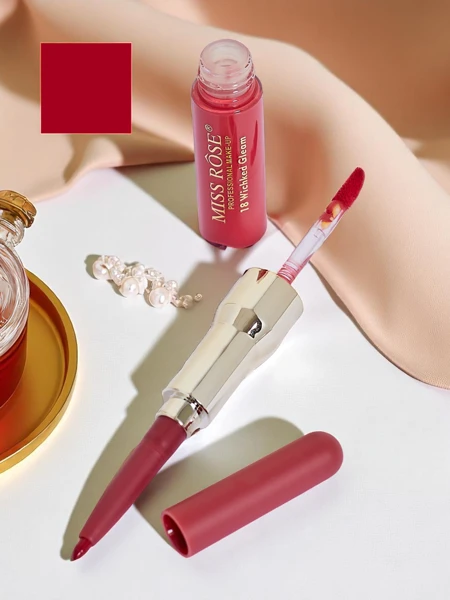 Liquid lipstick and lip liner 2-in-1 Russian Red