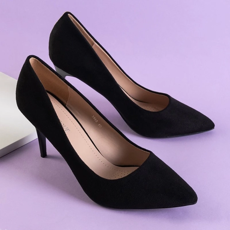 OUTLET Black women's pumps on a Kisita heel - Footwear