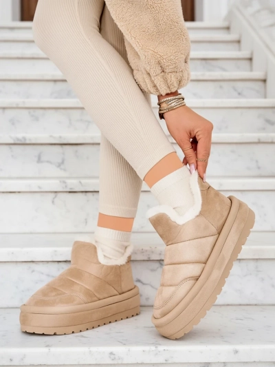 Royalfashion Sieviešu Zoeno īsie zābaki a'la sniega zābaki