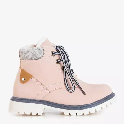OUTLET Pink girls' insulated Tiptop boots - Shoes