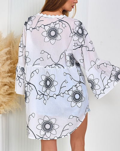 Royalfashion Sieviešu oversize izšūts krekls