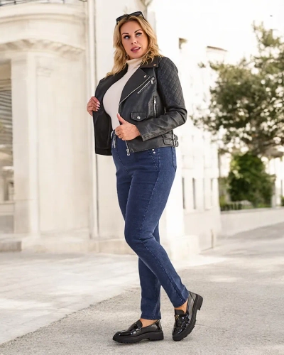 Royalfashion Women's plus size treggings pants