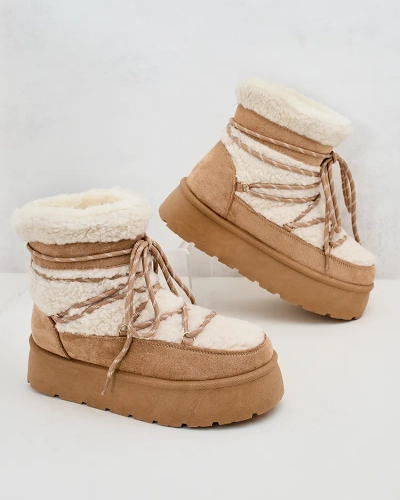 Royalfashion Sieviešu sniega zābaki ar mežģīnēm Evonie