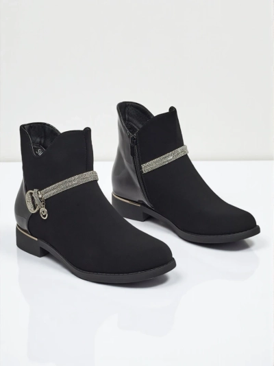 Marvella Ankle Boots made of Matte and Patent Eco-Leather