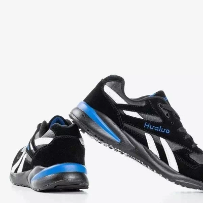 OUTLET Black and white men's sports shoes Hilton - Footwear
