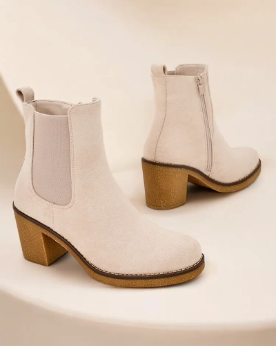 Royalfashion Eco-suede women's boots on the post Bregianka