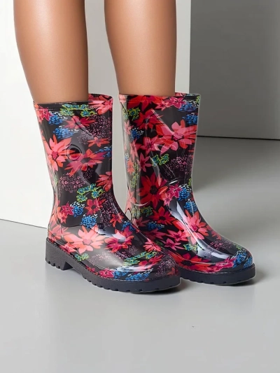 Royalfashion Flowered women's galoshes Olemm