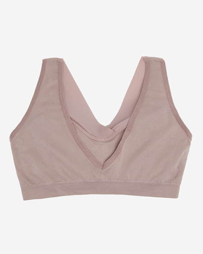 Purple Women's Sports Bra with Wide Straps - Underwear