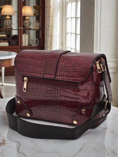 Cassandra Dameveske Burgunderfarget Miljøvennlig Skinn