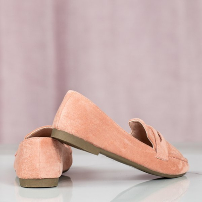 Pink moccasins with round toe Francis - Footwear 1