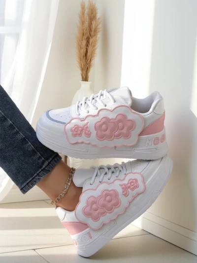 Royalfashion Women's Sneakers with Decorative Upper Nendales