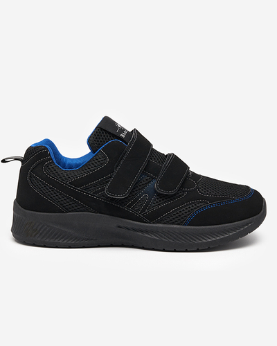 Men's blue and black Beniros Velcro shoes - Footwear