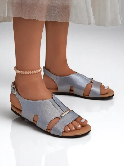 Royalfashion Women's Flat Sole Comfort Sandals
