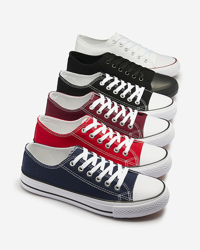 Black women's classic lace-up sneakers Ogisa - Footwear