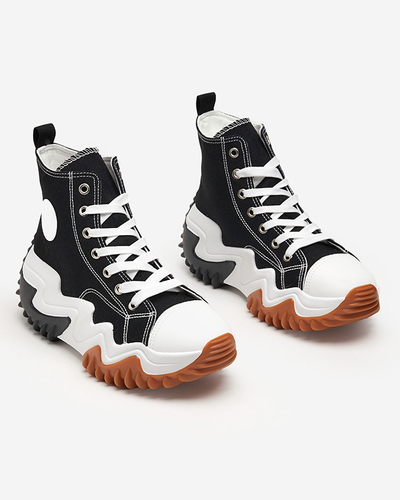 Black women's sports shoes a'la sneakers Oqapi - Footwear