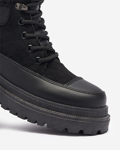 OUTLET Black women's insulated trapper boots Norisis - Footwear