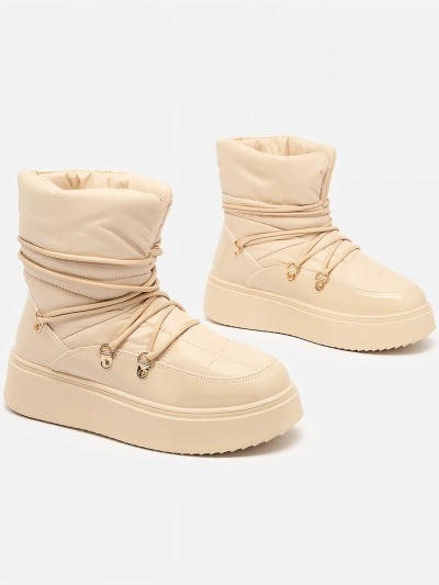 Royalfashion Sieviešu sniega zābaki bēšā krāsā Dabenda