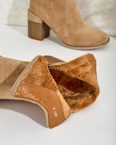 Royalfashion Sieviešu eko zamšādas zābaki Ovi