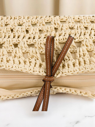 Royal Fashion Large Straw Women's Handbag Natural Classic
