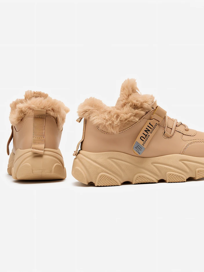 Royalfashion Sieviešu sporta kedas ar kažokādu Nonuas