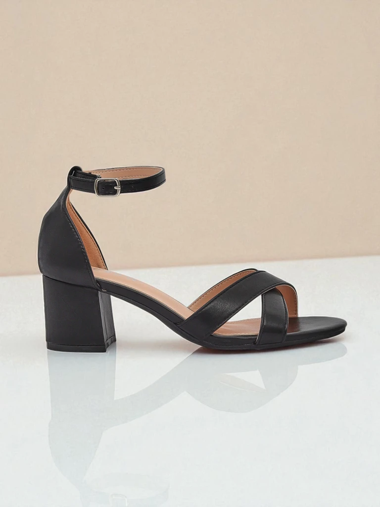 Royalfashion Sieviešu sandales ar bloka papēdi Eleganza Strap