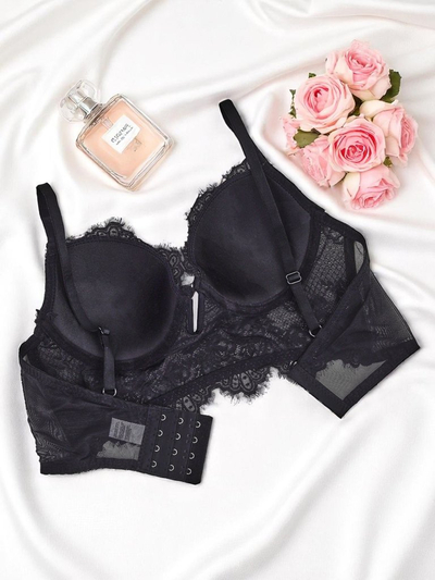 Royalfashion Women's padded lace corset bra Grace Corset