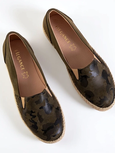 Zaļas sieviešu espadrilles Nuhente camo - Apavi