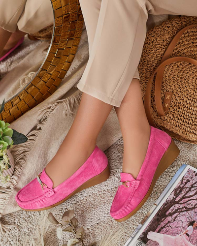 Royalfashion Sieviešu zamšādas mokasīni Ewo