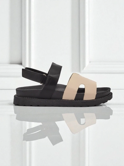 Sandały koturny damskie Hera Azzurro z ekoskóry grafitowe na lato