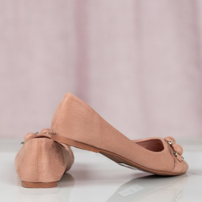 Dark pink ballerinas with Aya decorations - Footwear 1