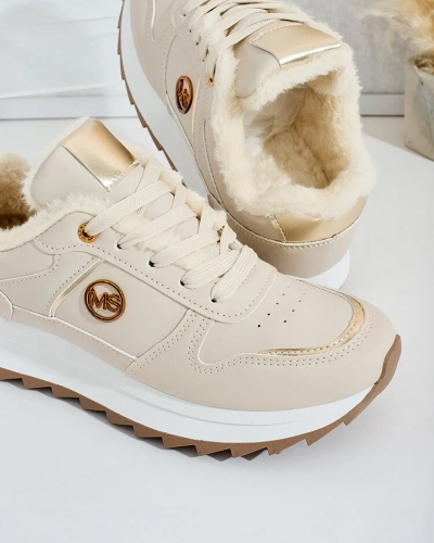 Royalfashion Warmed women's sneakers with fur Boris