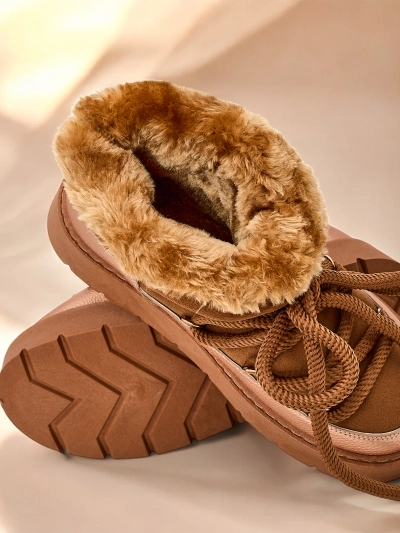 Royalfashion Sieviešu apavi ar mežģītēm sniega apavos Iniuc