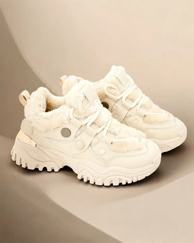 Royalfashion Women's Fashion Sneakers with Insulation Poriomo