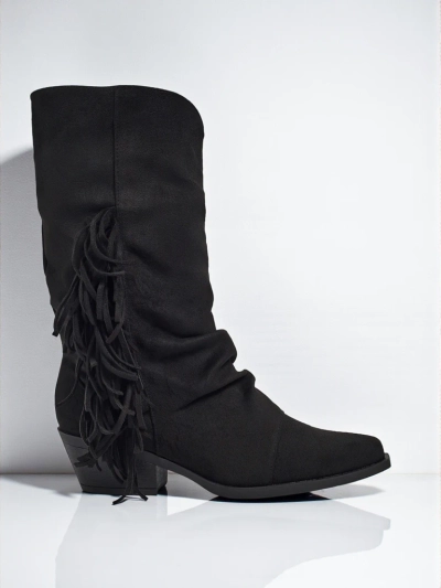 Women's heeled cowboy boots with tassels Selva