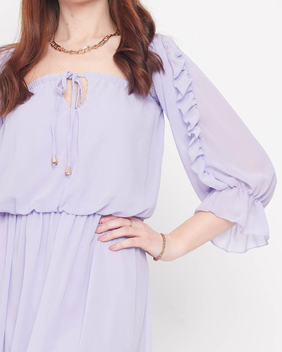 Women's purple Spanish maxi dress - Clothing