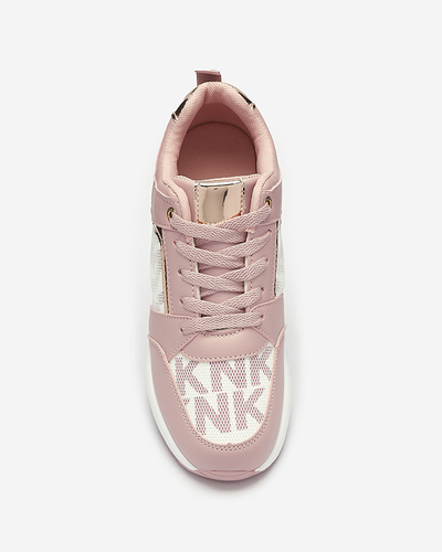 Pink Women's Sneakers with Hidden Anchor Qasvy- Footwear