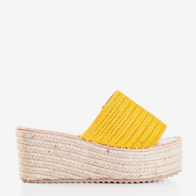 Mustard Hlois Platform Sandals - Footwear