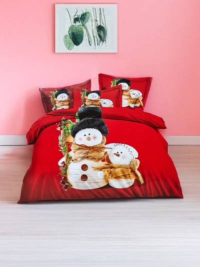 Royalfashion Ziemassvētku gultasveļa 200x220 komplekts 4 DAĻAS