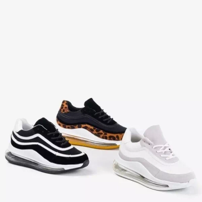 Czarno-białe sneakersy damskie Feel Fantastic - Obuwie