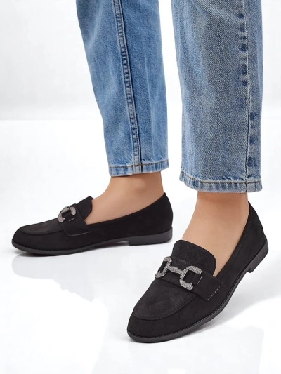 Royalfashion Eleganti sieviešu loafers ar zirkoniju rotājumu Zante