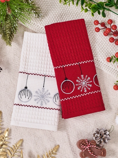 Royalfashion Holiday towel set Happy New Year