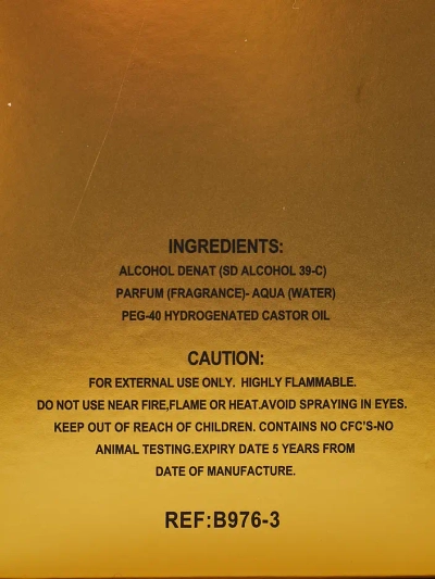 Eau de parfum vīriešiem Paraugs