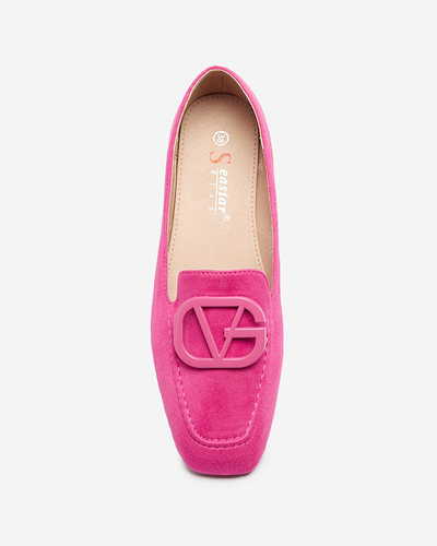 OUTLET Fuchsia women's moccasins Jeterika - Footwear