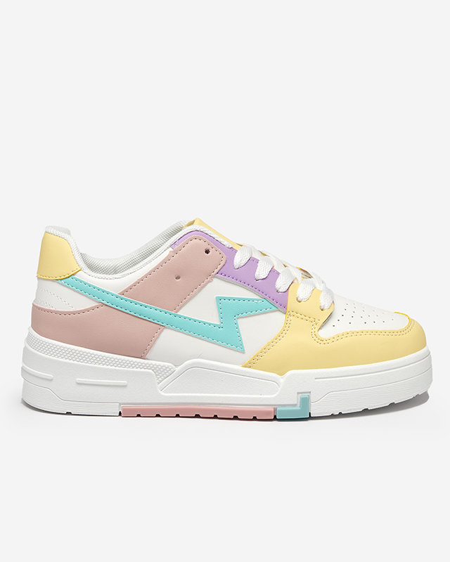 Yellow-pink women's sports shoes Tremsi sneakers - Footwear