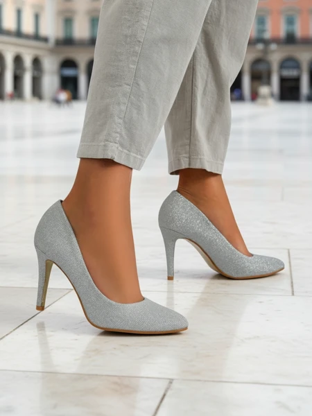 Royalfashion Блестящие женские туфли на каблуках Enen