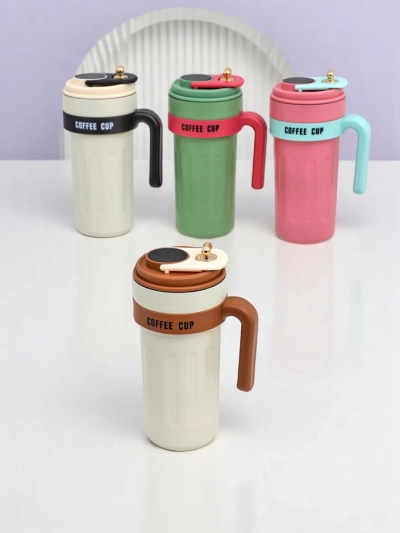 Royalfashion Thermal mug with spout and temperature sensor Coffee Mug