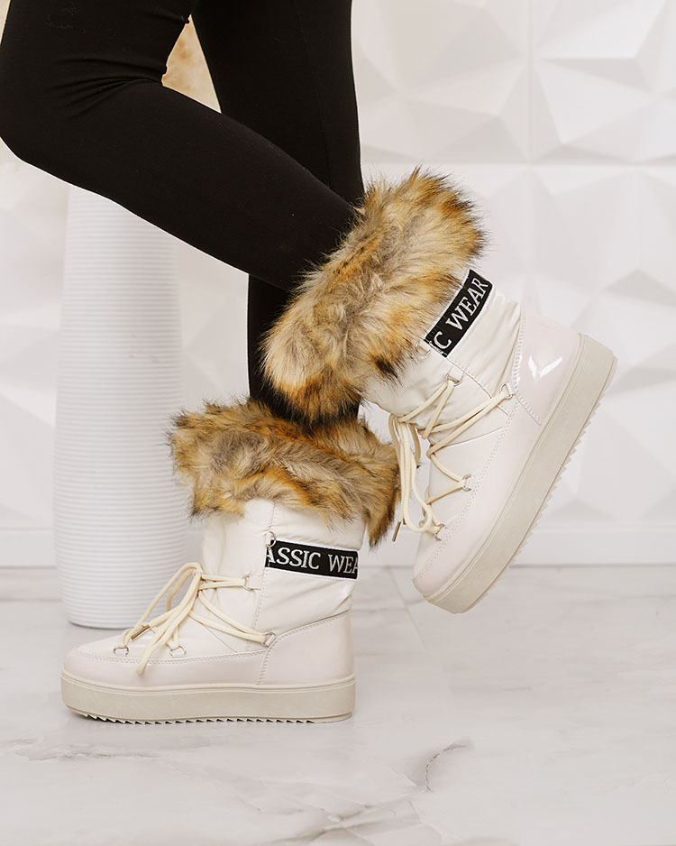 Royalfashion slip-on zābaki a'la sniega zābaki sievietēm GMILLO